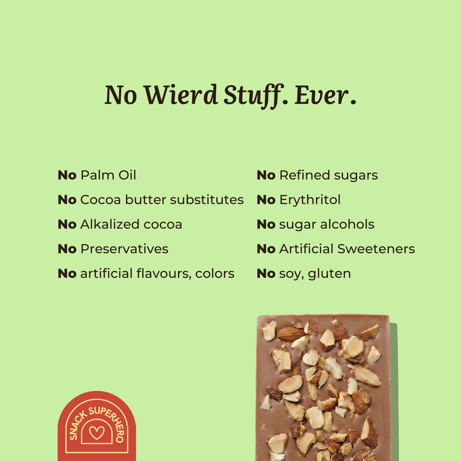 Milk Almond Crunch Chocolate Bar