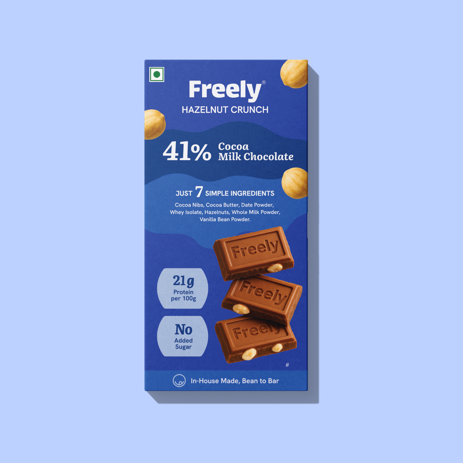 Milk Hazelnut Crunch Chocolate Bar